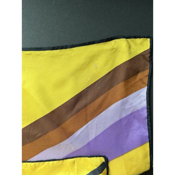 Vtg. Scarf Square Geometric 30” Color Block Career Multi-functional Art Deco MCM - Picture 8 of 8
